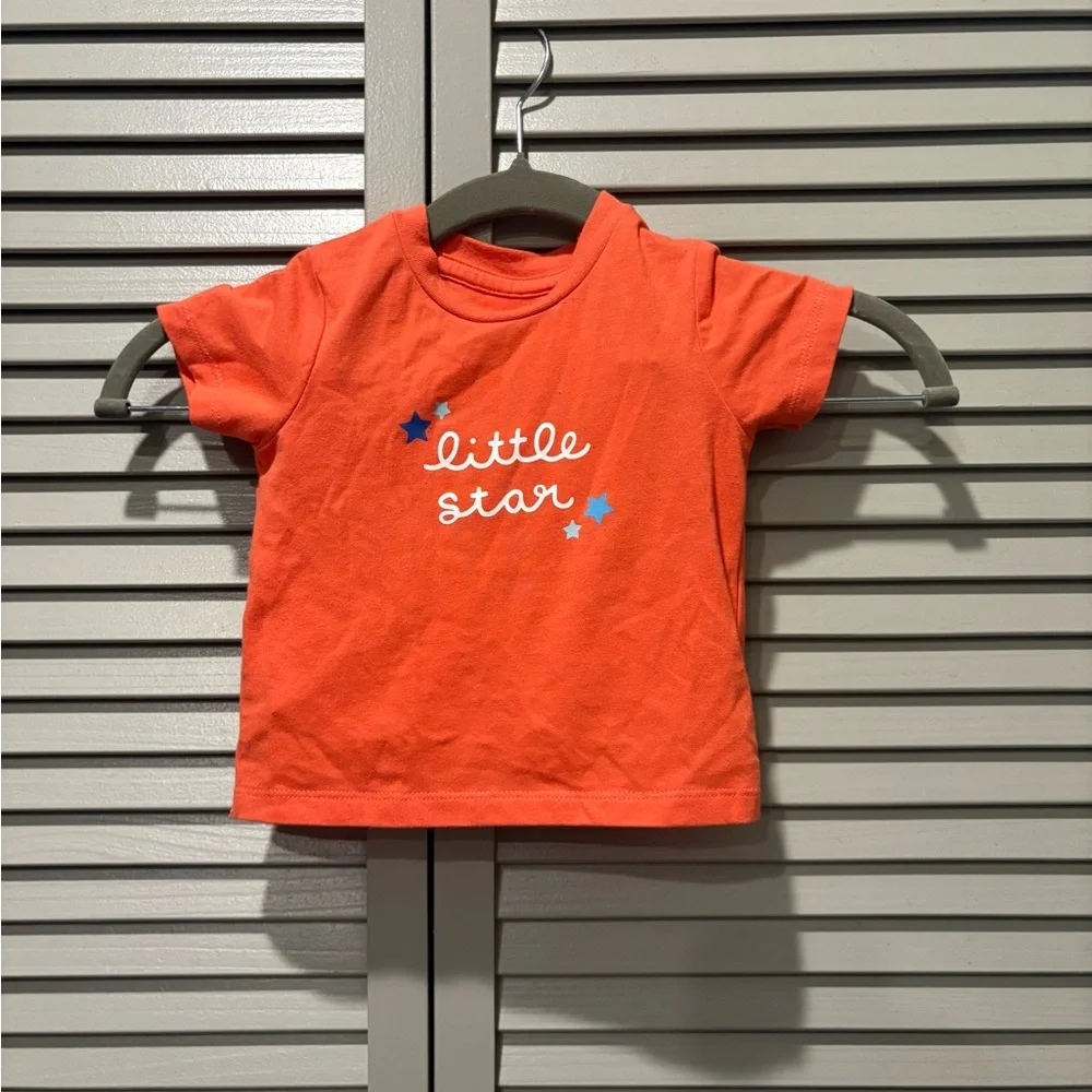 Cat & Jack Orange and Multicolor Diaper Cover Set
